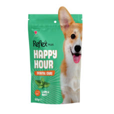 Reflex Plus (Рефлекс Плюс) Happy Hour Dog Treats Lamb With Mint Dental - Лакомство для собак с ягненком и мятой для поддержания здоровья зубов 60 г
