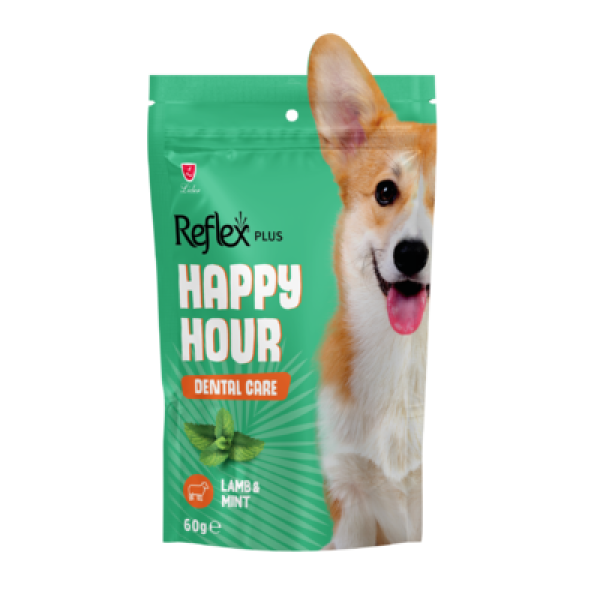 Reflex Plus (Рефлекс Плюс) Happy Hour Dog Treats Lamb With Mint Dental - Лакомство для собак с ягненком и мятой для поддержания здоровья зубов 60 г