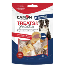 Camon (Камон) Dog Treats Dice With Sweet Potato&Cod Skin - Ласощі для собак шматочки батату зі шкірою тріски 80 г