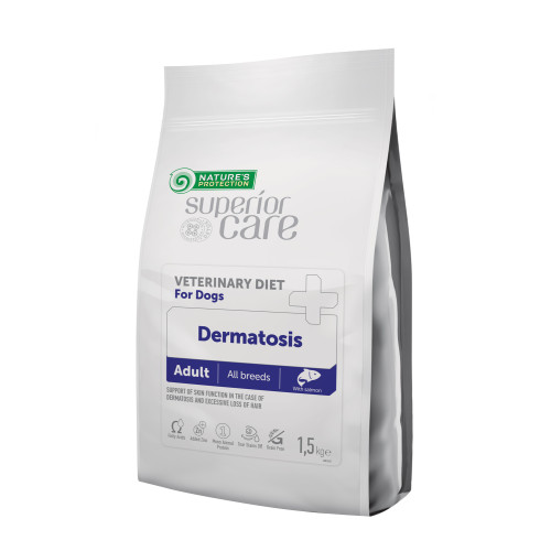 Nature's Protection (Натур Протекшн) Dog Superior Care Grain Free Adult All Breed Veterinary Diet Dermatosis Salmon - Cухий беззерновий корм для дорослих собак всіх порід при захворюваннях шкіри з м’ясом лосося 1.5 кг