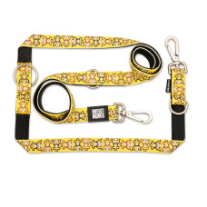 Max & Molly (Макс Молли) Multi-Function Leash Monkey Maniac M - Поводок многофункциональный для собак с принтом обезьянки