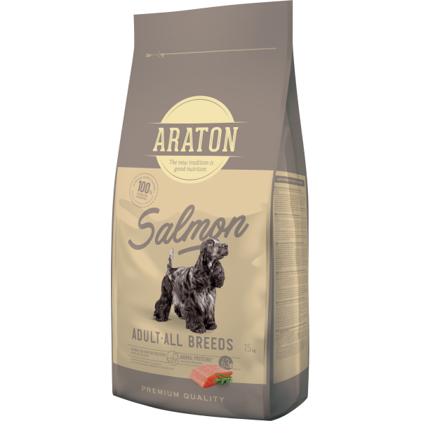 Araton (Аратон) Dog Adult All Breed With Salmon - Сухой корм для собак всех пород с лососем 15 кг