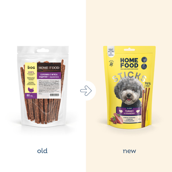 Home Food (Хоум Фуд) Dog Grain Free Turkey & Cranberry Meat Strips All Life Stages All Breeds - Лакомство беззерновое для собак всех возрастов и всех пород мясная соломка с мясом индейки и клюквой 80 г Home Food (Хоум Фуд) Dog Grain Free Turkey & Cranberry Meat Strips All Life Stages All Breeds - Лакомство беззерновое для собак всех возрастов и всех пород мясная соломка с мясом индейки и клюквой 80 г