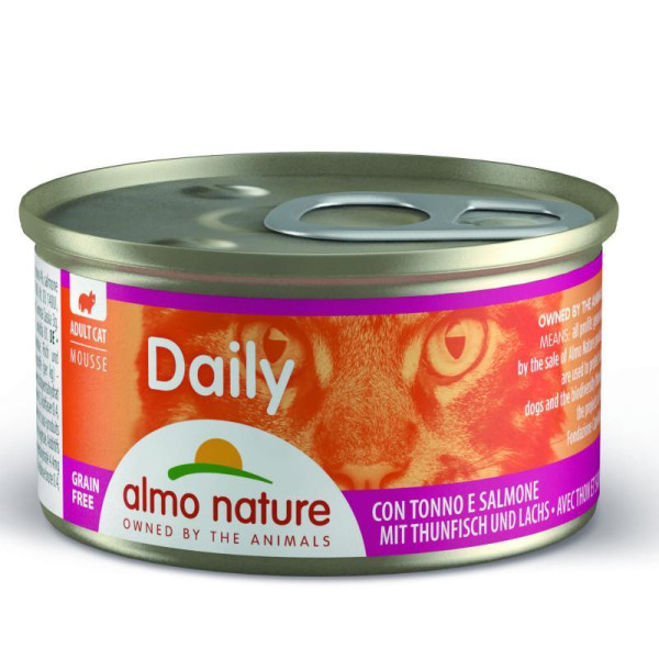 Almo Nature (Альмо Натюр) Daily Cat Tuna & Salmon - Влажный корм для кошек с тунцем и лососем 85 г