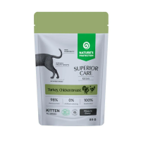 Nature's Protection (Натур Протекшн) Superior Care Cat Grain Free Turkey & Chicken Breast Kitten - Влажный беззерновой корм для котят с мясом индейки и курицы комплект из 12 шт. по 85 г