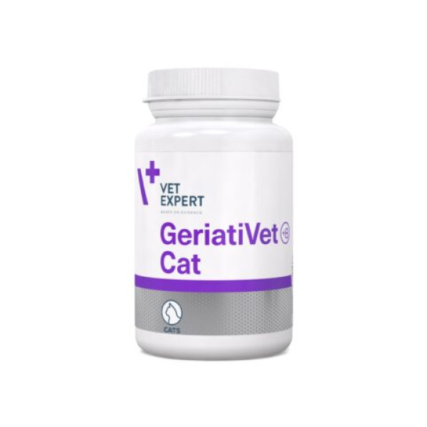 VetExpert (ВетЭксперт) Cat GeriatiVet - Витаминная добавка для кошек пожилого возраста для поддержания здоровья 60 шт.