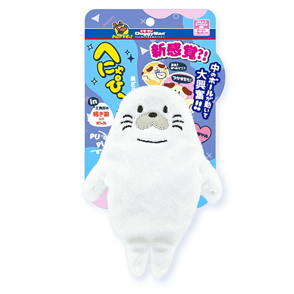 DoggyMan (Догимен) Seal - Игрушка для собак мягкая тюлень с пищалкой 17x12x3 см