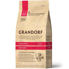 Grandorf (Грандорф) Lamb & Turkey Indoor Adult - Сухий гіпоалергенний корм для дорослих котів що живуть у приміщенні з м’ясом ягняти та індички 2 кг