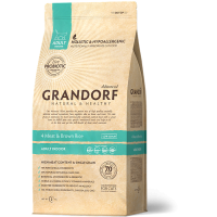 Grandorf (Грандорф) Living Probiotics 4 Meat & Brown Rice Indoor - Сухой гипоаллергенный корм для котов с пробиотиками 4 мяса 0.4 кг
