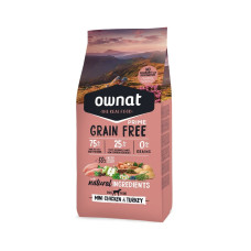 Ownat Dog Grain Free Adult Mini Chicken & Turkey - Сухий беззерновий корм для собак з куркою та індичкою 0.4 кг