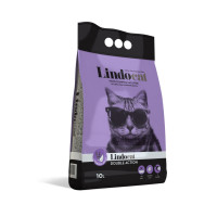 Lindocat (Линдокет) Double Action - Наполнитель для кошачьих туалетов бентонитовый (лаванда и арган) 10 л
