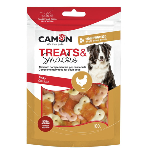 Camon (Камон) Dog Treats Biscuit Cookies With Chicken - Лакомство для собак бисквитное печенье с курицей 100 г