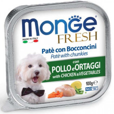 Monge (Монже) Dog Fresh Chicken & Vegetables - Вологий корм для собак з куркою та овочами 0.1 кг