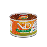 Farmina (Фармина) Dog N&D Pumpkin Grain Free Duck Adult Mini - Влажный беззерновой корм для взрослых собак мелких пород с мясом утки и тыквой 140 г