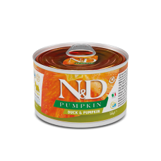 Farmina (Фарміна) Dog N&D Pumpkin Grain Free Duck Adult Mini - Вологий беззерновий корм для дорослих собак дрібних порід з м’ясом качки та гарбузом 140 г