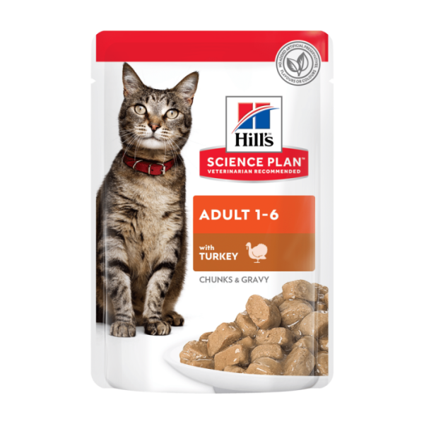 HILL`S (Хилс) SP Cat Adult Turkey - Влажный корм для кошек с индейкой в соусе 85 г