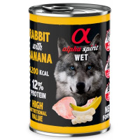 Alpha Spirit (Альфа Спирит) Rabbit With Banana - Влажный корм для собак с кроликом и бананом 400 г