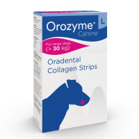 Orozyme (Орозим) Oradental Collagen Strips L - Жевательные полоски для гигиены полости рта собак крупных пород 141 г
