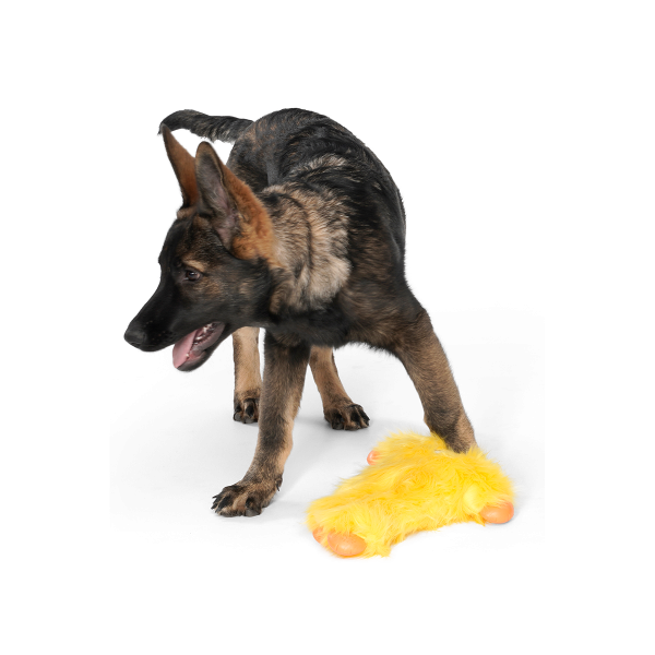 West Paw (Вест Пав) Peet Lemon - Игрушка-пищалка пушистая для собак 25х28 см