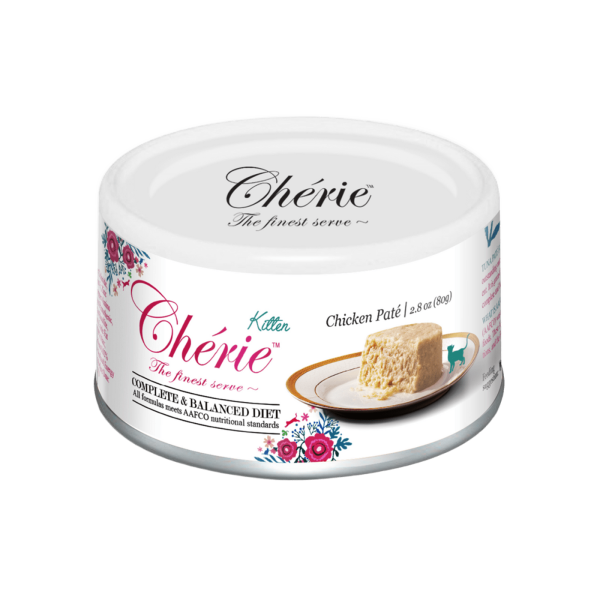 Cherie (Чери) Cat Grain Free Chicken Complete & Balanced Mousse Kitten - Влажный беззерновой корм для котят мусс с мясом курицы 80 г