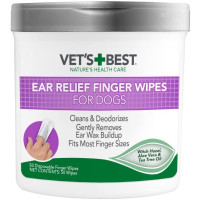 Vet's Best (Ветс Бест) Ear Relief Finger Wipes - Салфетки для чистки ушей 50 шт.