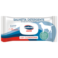 Inodorina (Инодорина) Clorex - Влажные очищающие салфетки для собак с хлоргексидином и ароматом белого мускуса 40 шт.