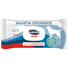 Inodorina (Інодоріна) Clorex - Вологі очищаючі серветки для собак із хлоргексидином та ароматом білого мускусу 40 шт