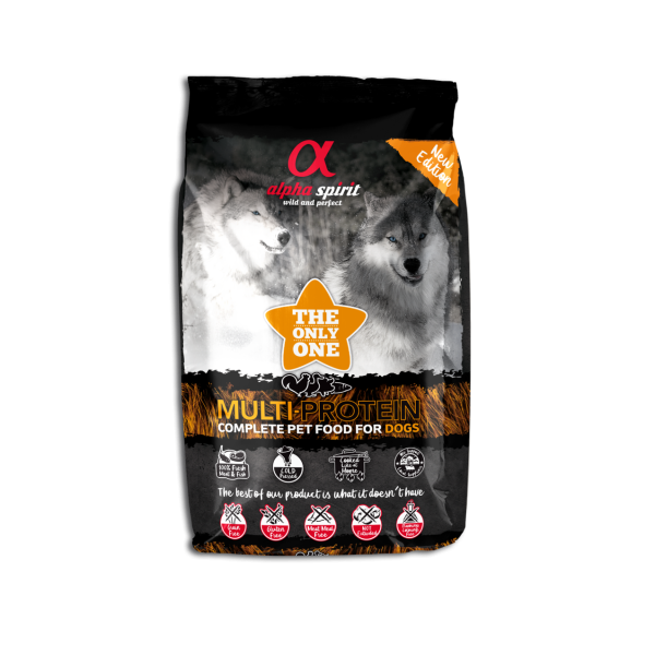 Alpha Spirit (Альфа Спирит) The Only One Multiprotein - Сухой корм для собак всех пород и всех стадий жизни курица с рыбой 3 кг