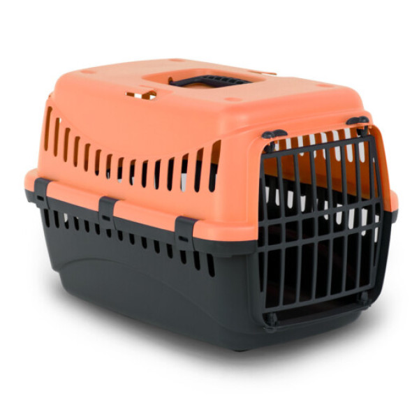 Bergamo (Бергамо) Gipsy 2 large Plastic - Переноска персикова для собак та котів 58х38х38 см