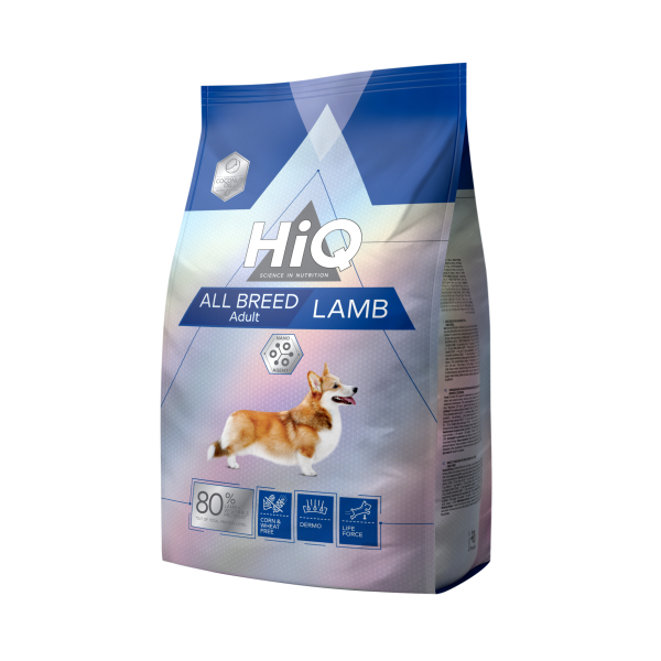 HiQ (Хай Кью) Dog Adult All Breed With Lamb - Сухой корм для собак всех пород пород с ягнятиной 2.8 кг