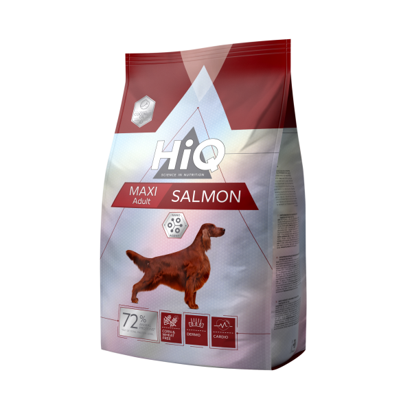 HiQ (Хай Кью) Dog Adult Maxi With Salmon - Сухой корм для собак больших пород с лососем 2.8 кг
