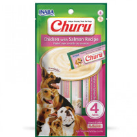INABA (Инаба) Dog Churu Mousse With Chicken & Salmon - Лакомство для собак мусс с курицей и лососем 56 г
