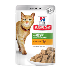 HILL'S (Хілс) SP Cat Adult 7+ Chicken - Вологий корм для котів зрілого віку з куркою в соусі 85 г