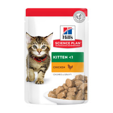 HILL’S (Хілс) SP Kitten Chicken - Вологий корм для кошенят з куркою у соусі 85 г