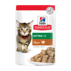 HILL'S (Хілс) SP Kitten Turkey - Вологий корм для кошенят з індичкою в соусі 85 г