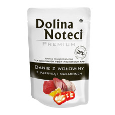 Dolina Noteci (Долина Нотеці) Dog Premium Danie With Beef - Вологий корм для собак з яловичиною, паприкою та локшиною 300 г
