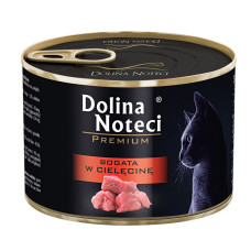Dolina Noteci (Долина Нотеці) Cat Premium With Veal - Вологий корм для котів м'ясні шматочки в соусі з телятиною 185 г