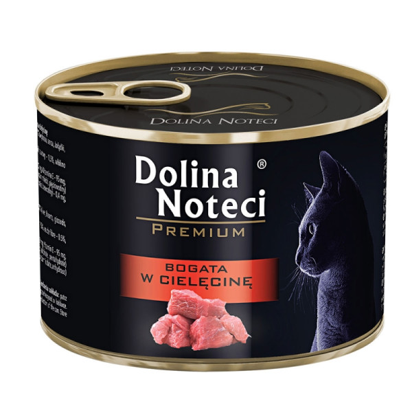 Dolina Noteci (Долина Нотецы) Cat Premium With Veal - Влажный корм для кошек мясные кусочки в соусе с телятиной 185 г