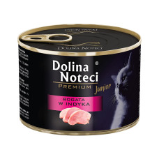 Dolina Noteci (Долина Нотеці) Kitten Premium Turkey Filet - Вологий корм для кошенят м'ясні шматочки в соусі з індичкою 185 г