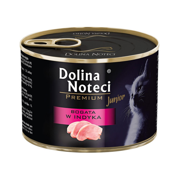 Dolina Noteci (Долина Нотецы) Kitten Premium Turkey Filet - Влажный корм для котят мясные кусочки в соусе с индейкой 185 г
