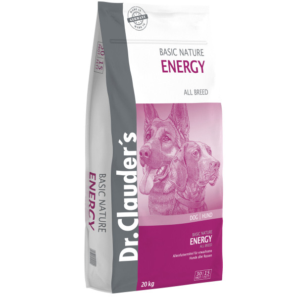Dr.Clauder's (Клаудер) Basic Nature Energy - Сухой корм для активных собак со свининой 20 кг