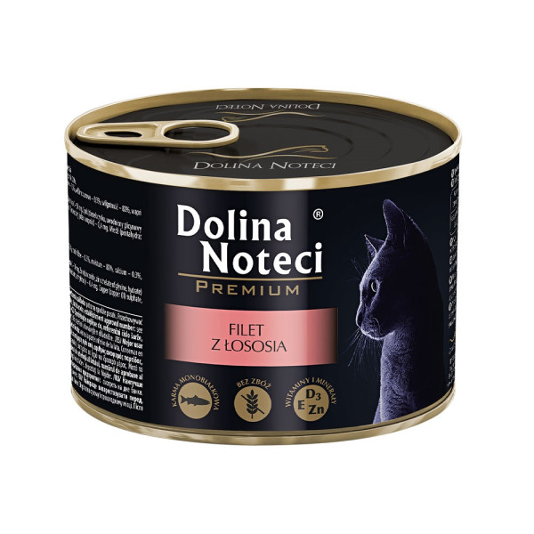 Dolina Noteci (Долина Нотецы) Cat Premium Salmon Filet - Влажный корм для кошек из филе лосося 185 г