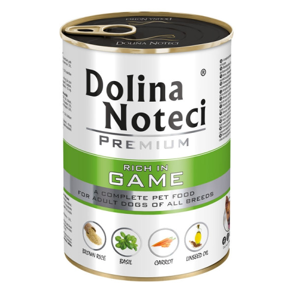 Dolina Noteci (Долина Нотецы) Dog Premium With Game - Влажный корм для собак с дичью 400 г