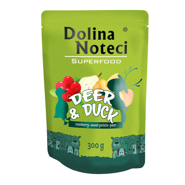 Dolina Noteci (Долина Нотецы) Dog Superfood Deer & Duck - Влажный беззерновой корм для собак с олениной и уткой 300 г