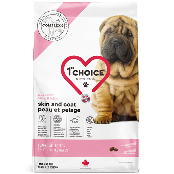 1st Choice (Фест Чойс) Puppy All Breed Skin&Coat with Lamb&Fish - Сухой корм для щенков с проблемной кожей с ягненком и рыбой 11 кг