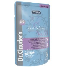 Dr.Clauder’s (Клаудер) Best Selection Sterilised №33 Chicken & Duck - Вологий корм для котів з куркою та качкою 85 г