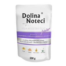 Dolina Noteci (Долина Нотеці) Dog Premium Small Breed With Liver - Вологий корм для собак дрібних порід з печінкою кролика та язиком оленя 100 г