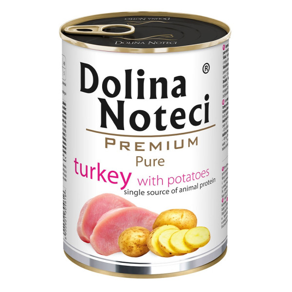 Dolina Noteci (Долина Нотецы) Dog Premium Pure Turkey - Влажный корм для собак с индейкой и картофелем 800 г