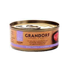Grandorf (Грандорф) Grain Free Formula Tuna Fillet & Mussels - Вологий беззерновий корм для котів тунець з мідіями 70 г
