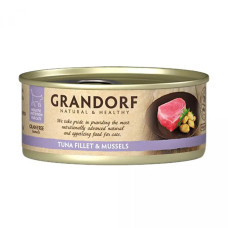 Grandorf (Грандорф) Cat Grain Free Tuna Fillet & Mussels Adult - Вологий беззерновий корм для дорослих котів з м’ясом тунця та мідіями 70 г